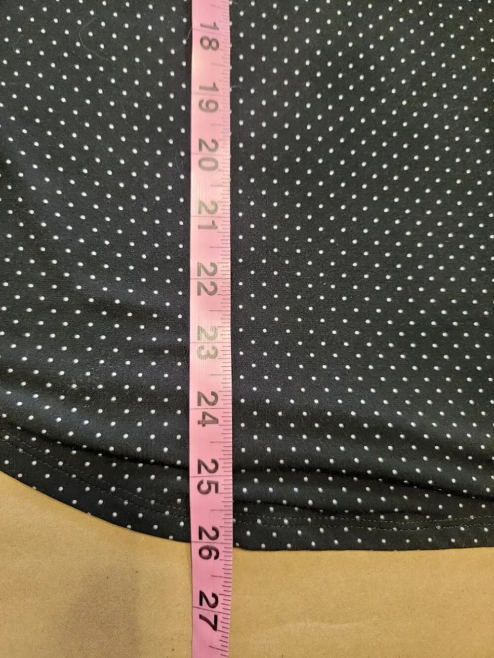 Carmen Mark Valvo Size 1X Black with White Polkadot Bell Sleeve Blouse - Picture 9 of 11